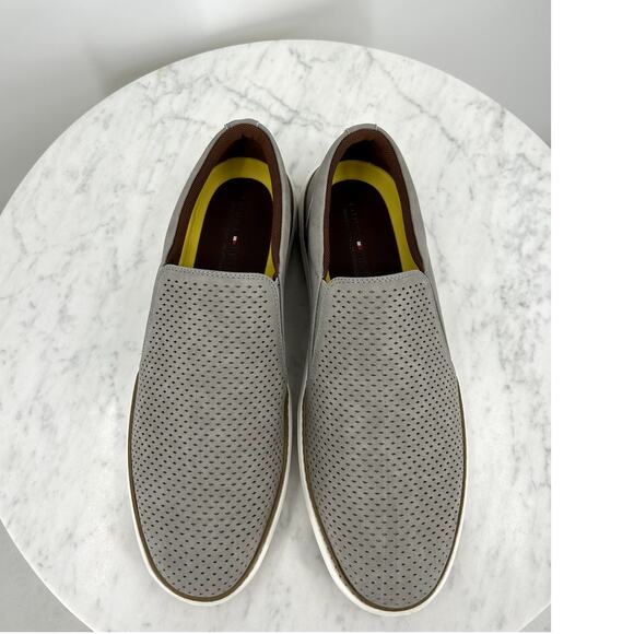 NEW Tommy Hilfiger Hazen Casual Slip On Grey Sneakers Men’s 10.5 - Picture 5 of 8